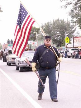 Parade US Civil War Reenactor